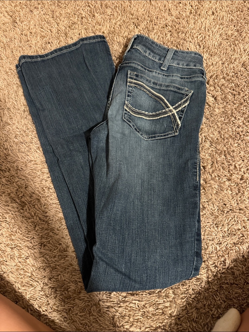 Women's Dark Blue Ariat real denim jeans
